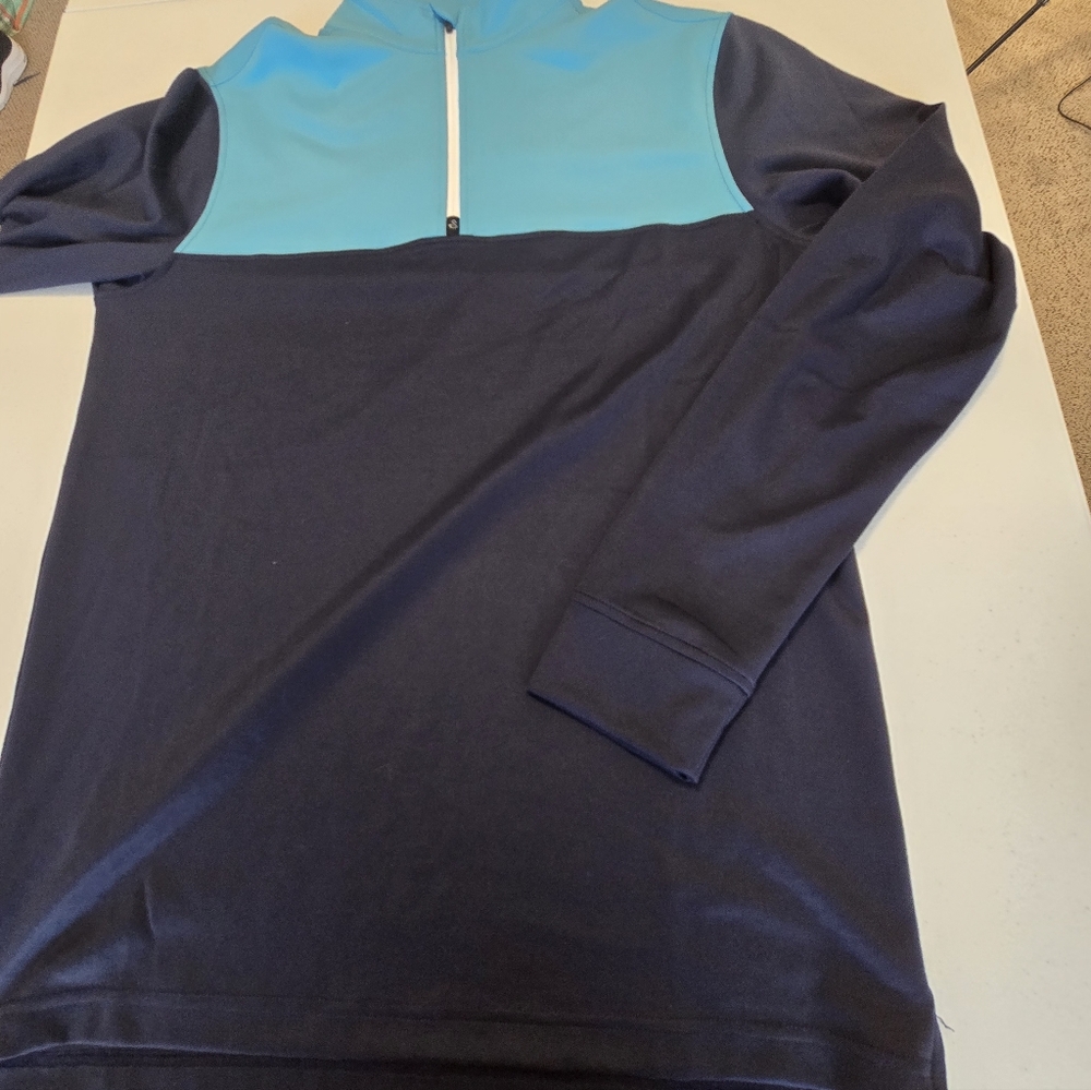 Swannies Eli 1/4 Zip Men's Pullover Maui Blue Medium NWT Golf - Picture 9 of 12